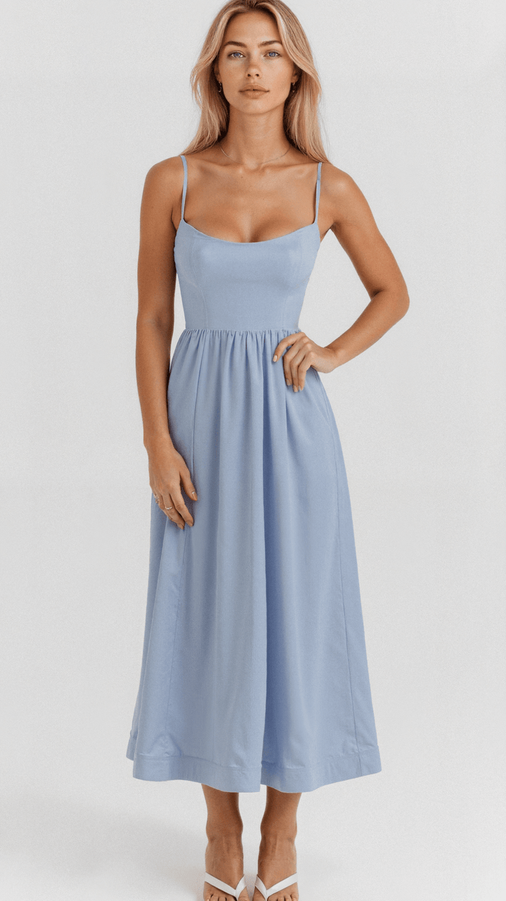 Constance | Women's Wedding Guest A-Line Cocktail Midi Dress