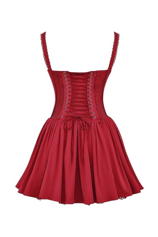 Florence | Elegant Women's 2026 Graduation Corset Lace Mini-Dress