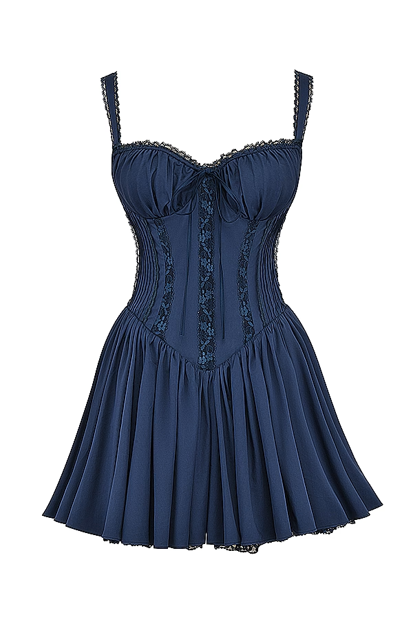 Florence | Elegant Women's 2026 Graduation Corset Lace Mini-Dress