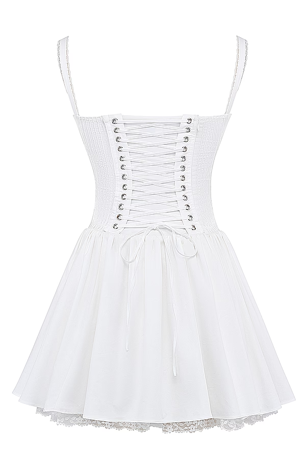 Florence | Elegant Women's 2026 Graduation Corset Lace Mini-Dress