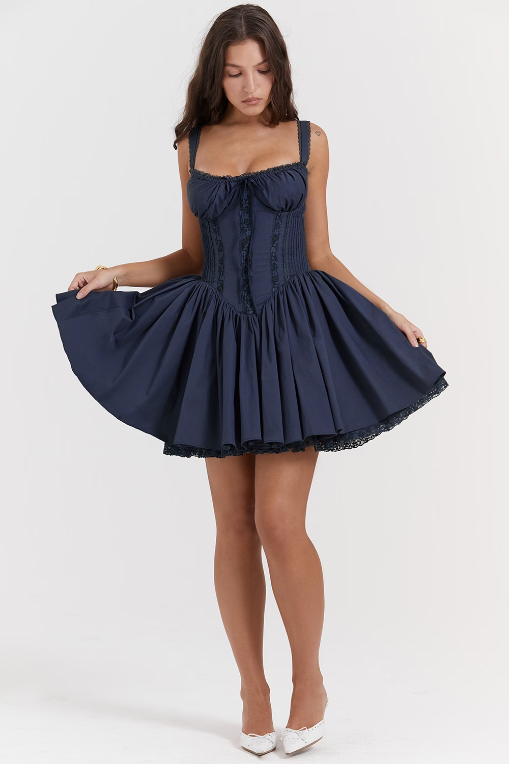 Florence | Elegant Women's 2026 Graduation Corset Lace Mini-Dress