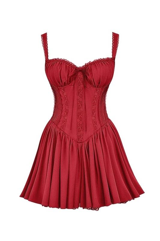 Florence | Elegant Women's 2026 Graduation Corset Lace Mini-Dress
