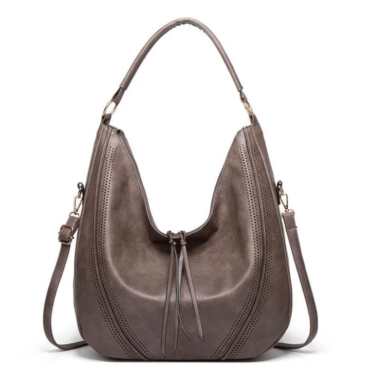Women’s Dumpling Bag | PU Leather Shoulder Bag | Retro Casual Style