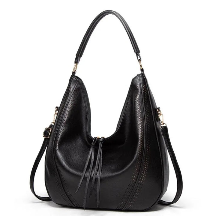 Women’s Dumpling Bag | PU Leather Shoulder Bag | Retro Casual Style
