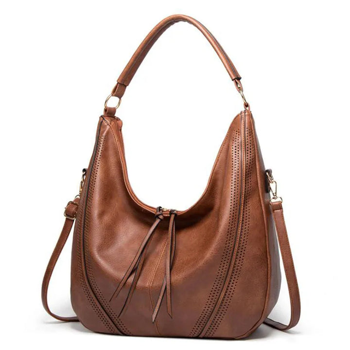 Women’s Dumpling Bag | PU Leather Shoulder Bag | Retro Casual Style