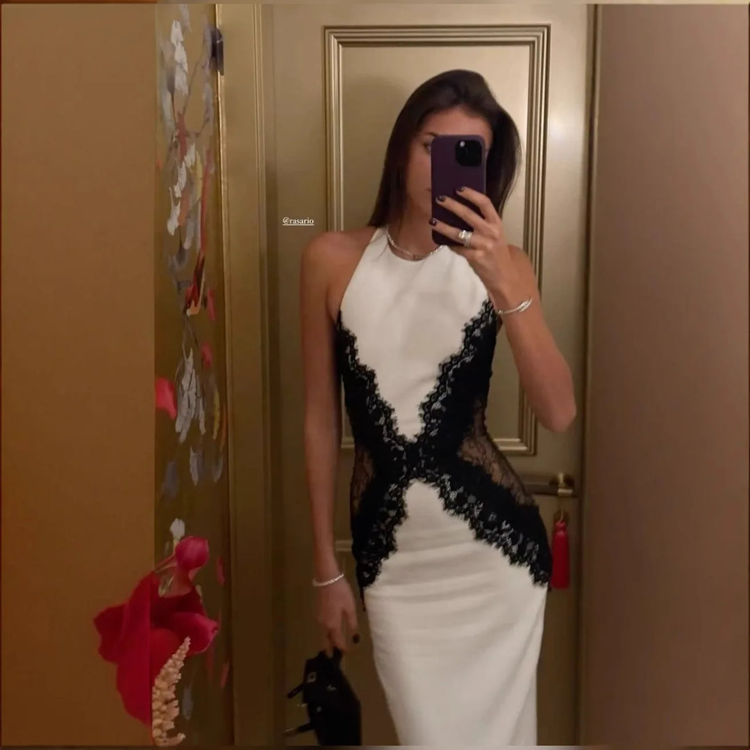 Isabella | Elegant Women's 2026 Graduation Halter Backless Maxi-Dress