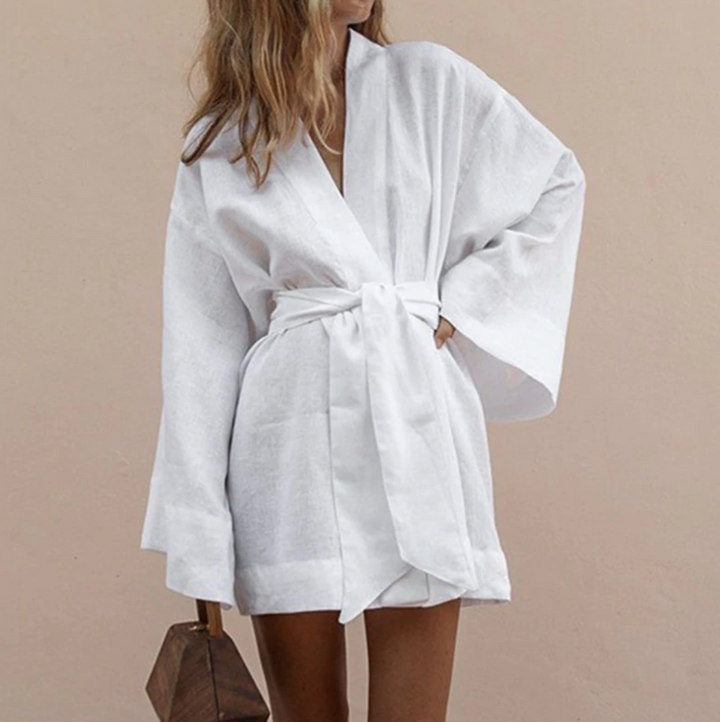 Maya | Elegant Women's 2026 Graduation Kimono Mini-Dress