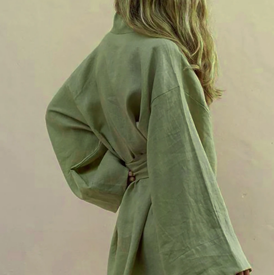 Maya | Elegant Women's 2026 Graduation Kimono Mini-Dress
