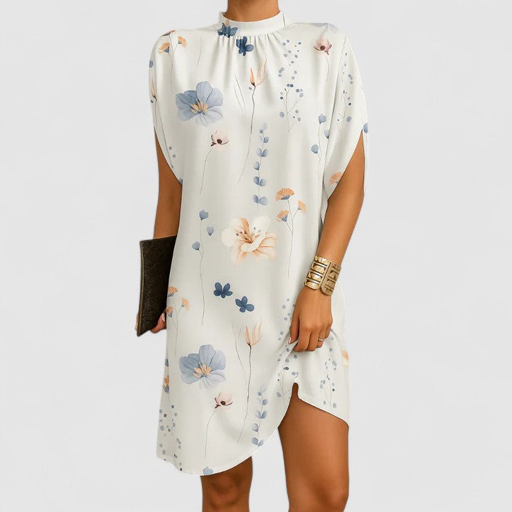 Penelope | Elegant Women's 2026 Graduation Shoulder Ruched Midi-Dress