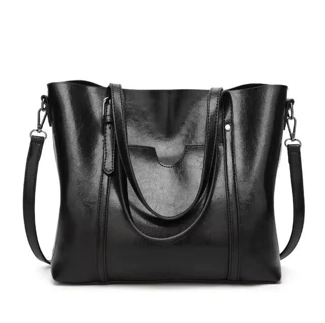 Women’s Large Tote Bag | Vertical Square Shoulder Bag | Contrasting Colors