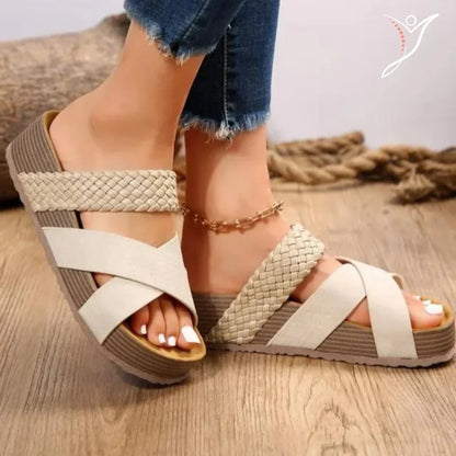 KIARA™ | CROSS-STRAP ORTHOPEDIC SANDALS