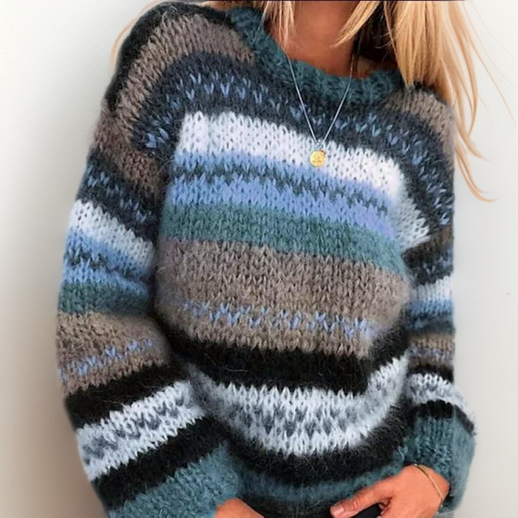 Teresa | Cosy, colourful jacquard jumper