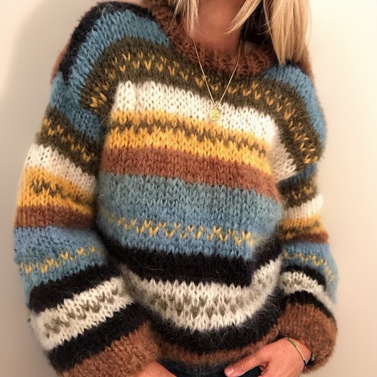 Teresa | Cosy, colourful jacquard jumper