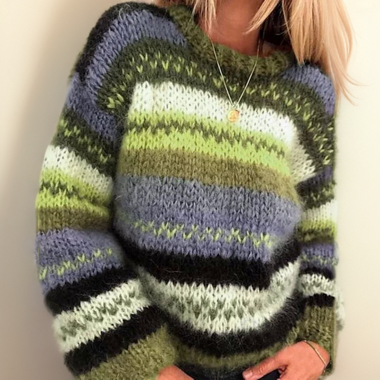 Teresa | Cosy, colourful jacquard jumper