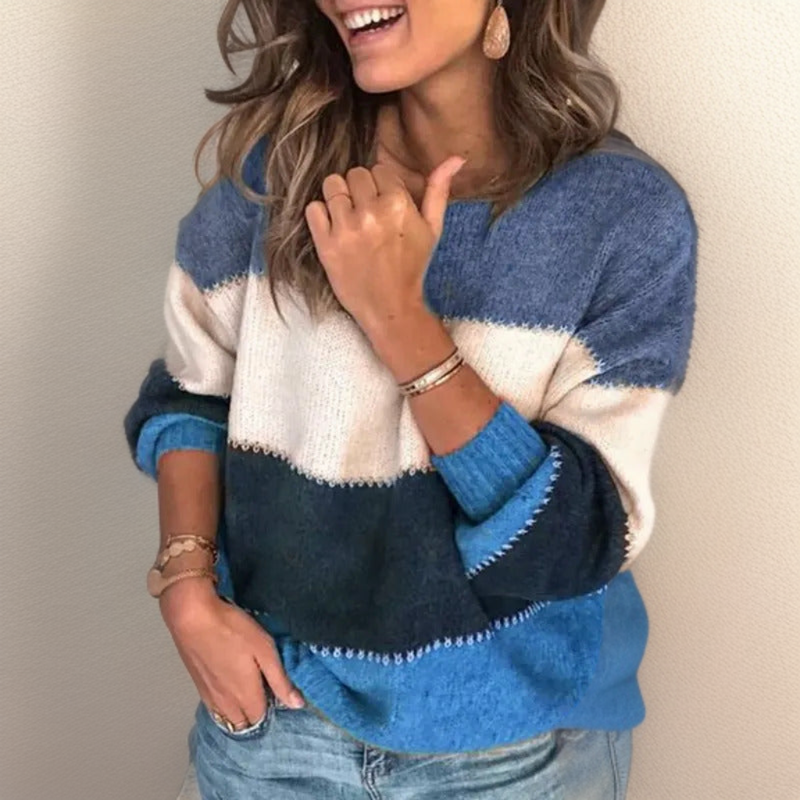 Lianni | Cosy striped luxury jumper