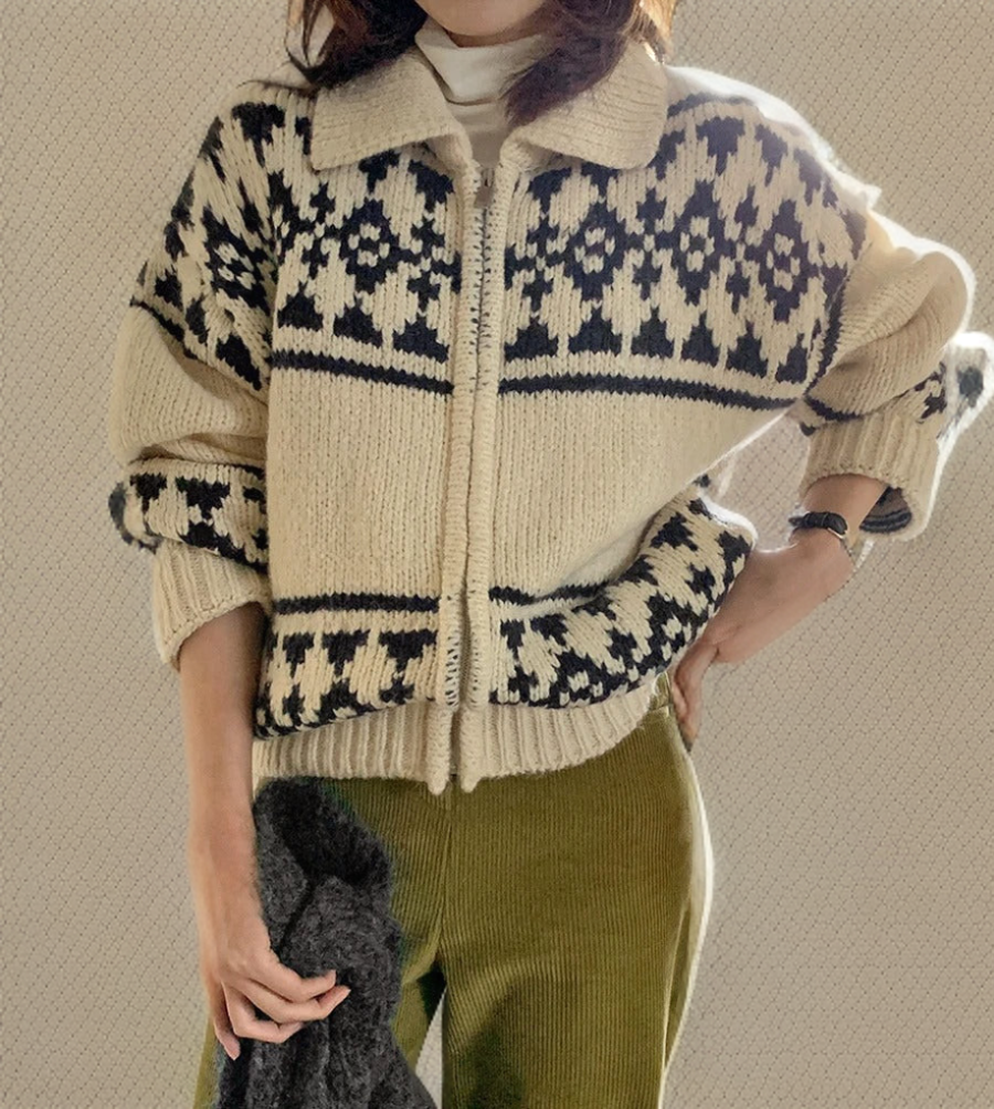 Cair | Wool jumper with button placket